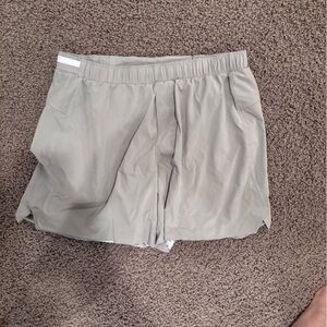 Lululemon tan mens shorts 5 in inseam